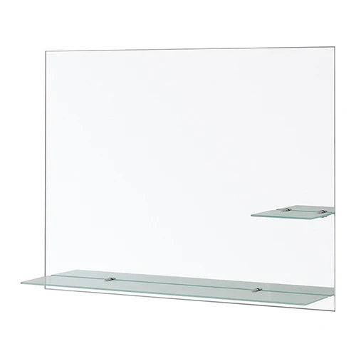 Specchio rettangolare con mensole 80x60 lxh 80x60 cm
