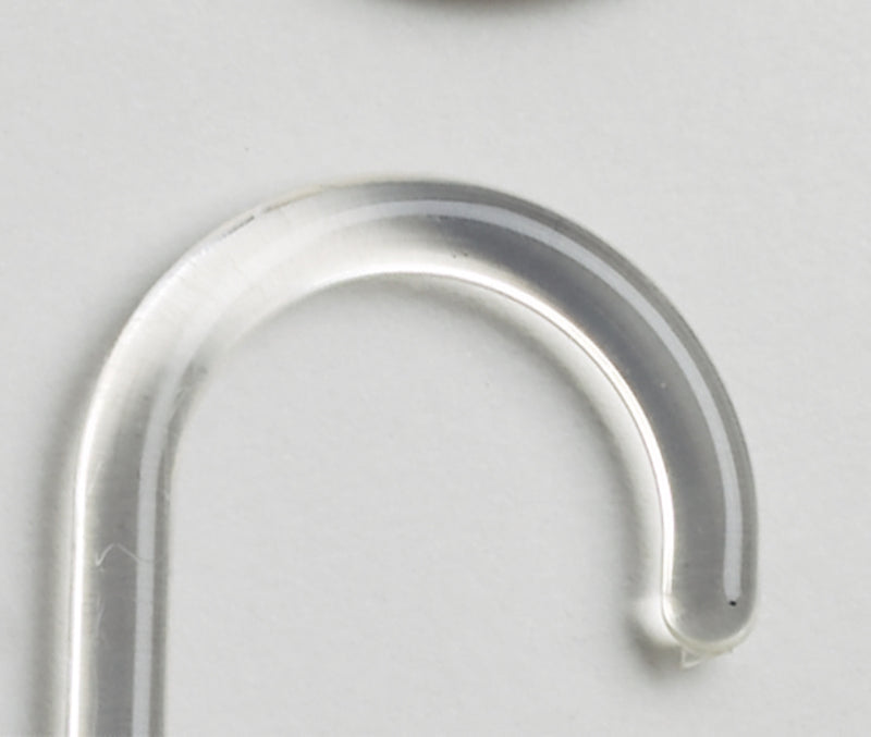 12 anelli per tenda doccia in resine termoplastiche di Gedy - Trasparente by CeramicStore | Lo specialista del tuo bagno