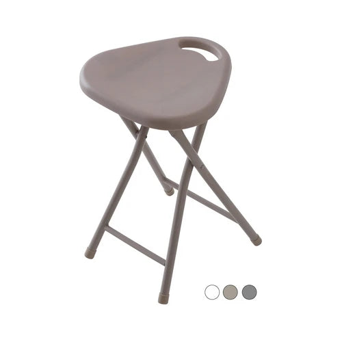 Sgabello pieghevole bianco l 31xh 46 5xp 31 cm