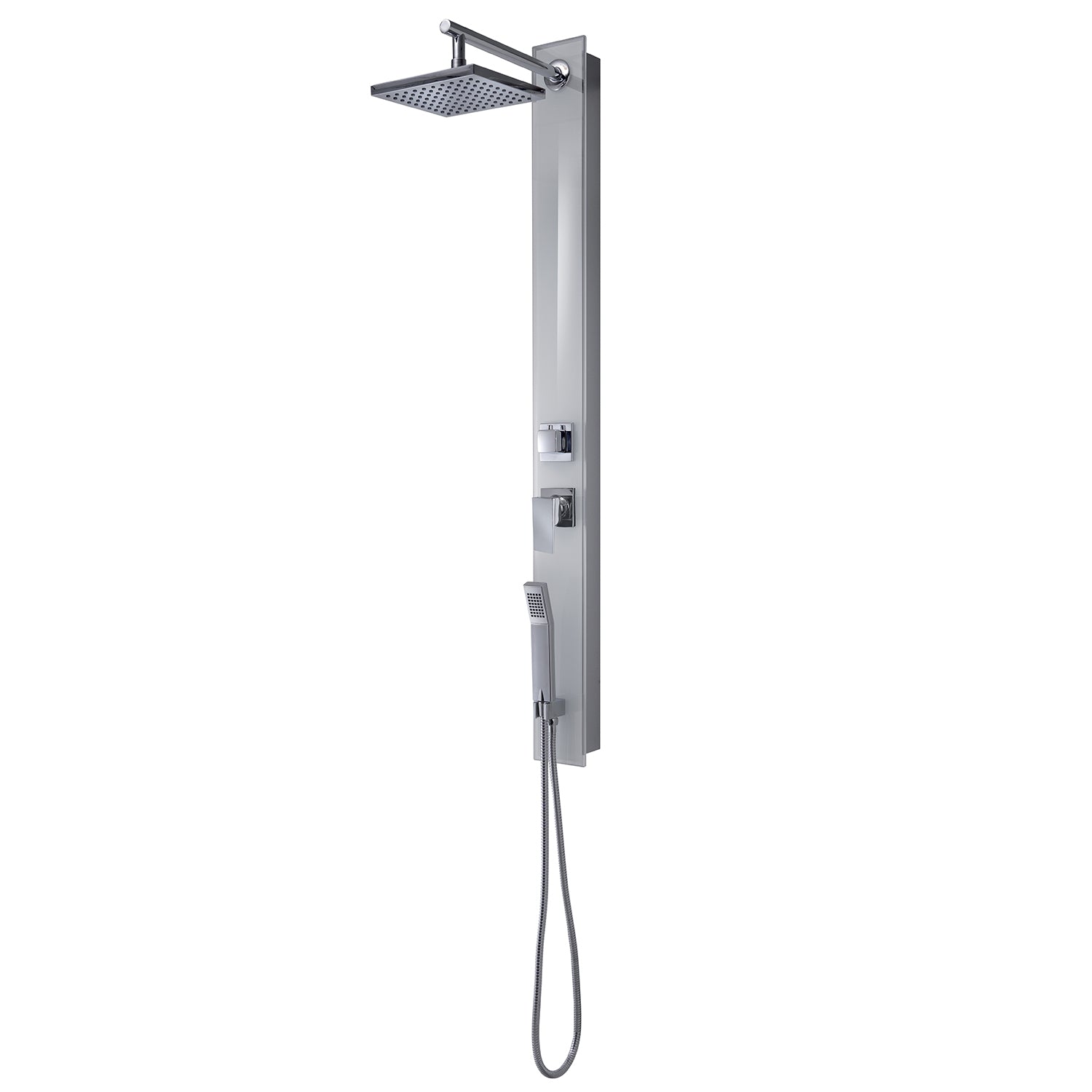 Pannello doccia completo in vetro temperato modello Style 00 di Gedy - Argento by CeramicStore | Lo specialista del tuo bagno