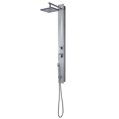 Pannello doccia completo in vetro temperato modello Style 00 di Gedy - Argento by CeramicStore | Lo specialista del tuo bagno
