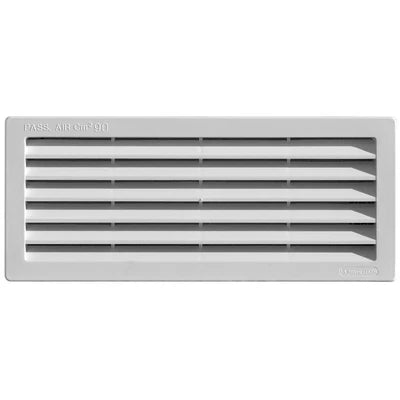 Griglia da incasso con rete l. 254 x h. 108 mm bianco