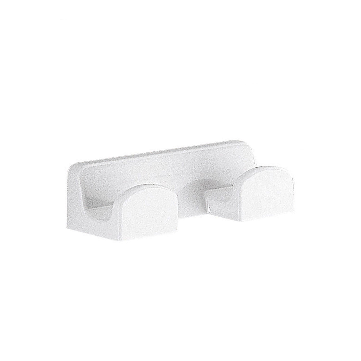 Appendiabiti doppio a parete di Gedy serie Darios - Bianco by CeramicStore | Lo specialista del tuo bagno