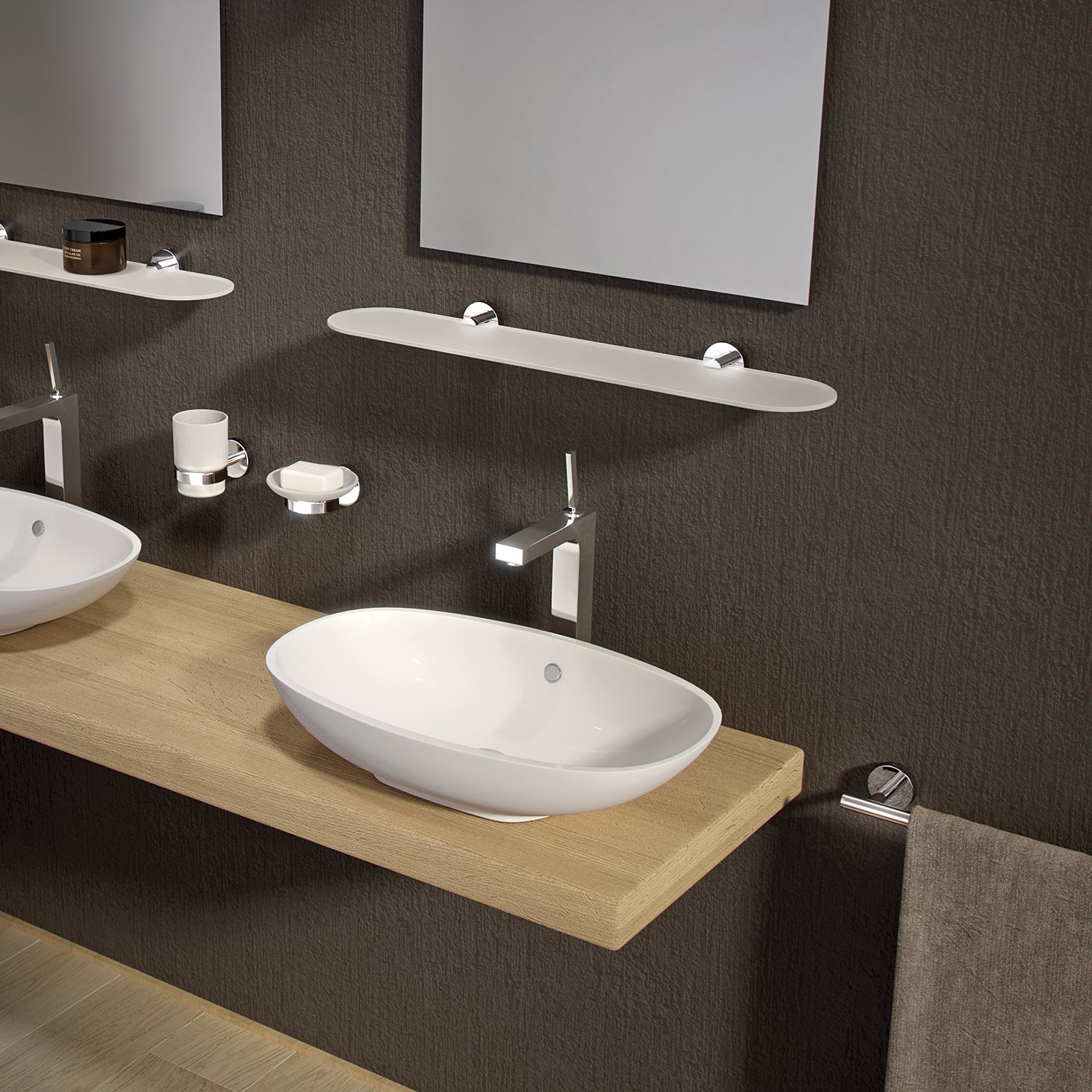 Portasapone a muro in Acciaio Inox Eros di Gedy - Cromato by CeramicStore | Lo specialista del tuo bagno