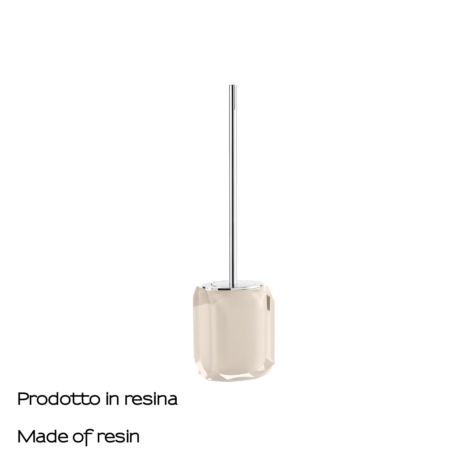 Scopino con ciuffo in setole Gedy serie Chanelle - Tortora Chiaro by CeramicStore | Lo specialista del tuo bagno
