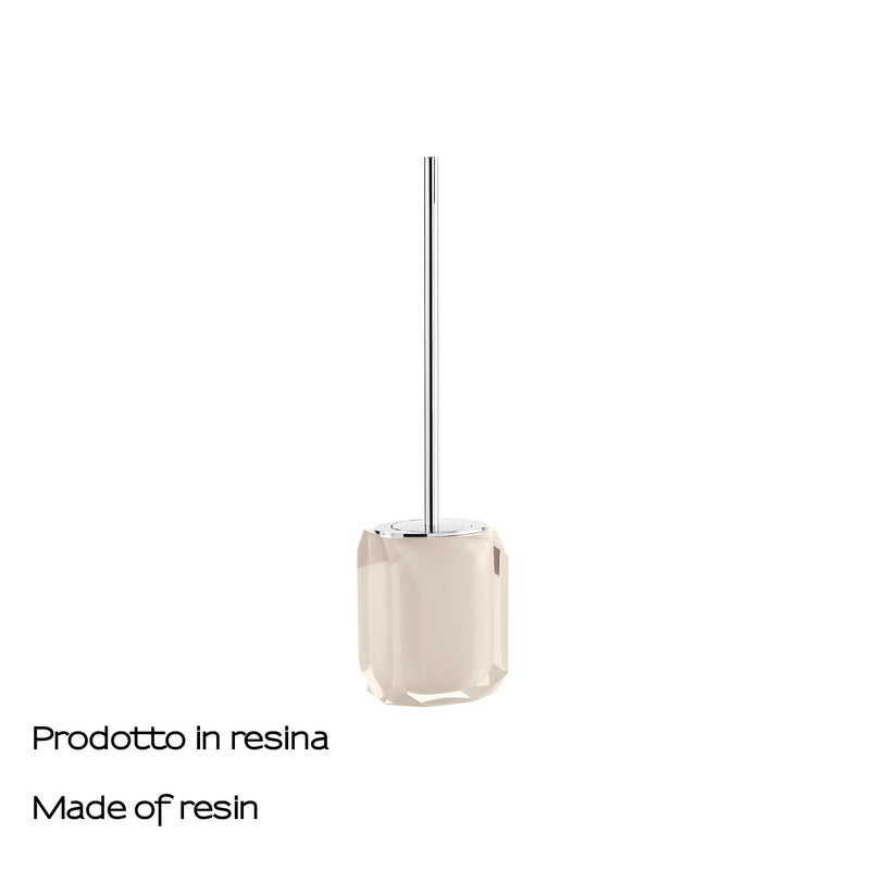 Scopino con ciuffo in setole Gedy serie Chanelle - Tortora Chiaro by CeramicStore | Lo specialista del tuo bagno
