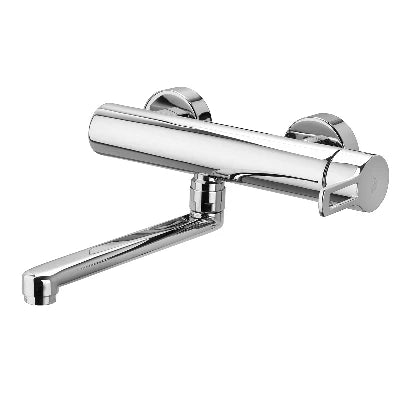 Miscelatore monoc. lavello a muro linea ringo cromo