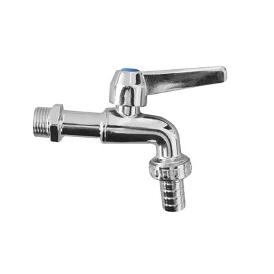 Kugelhahn mit glänzend verchromtem Schlauchanschluss, Typ Eko-Lux 1/2