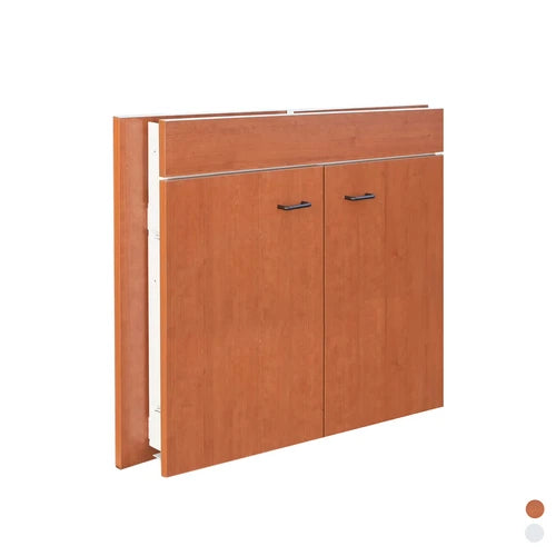 Sottolavello a 2 ante pieghevole cm 80x50 teak top inox