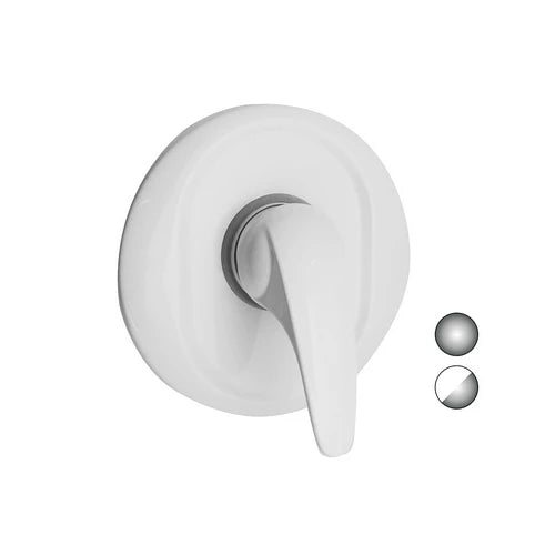 Monocomando incasso doccia serie marzia bianco opaco-cromo
