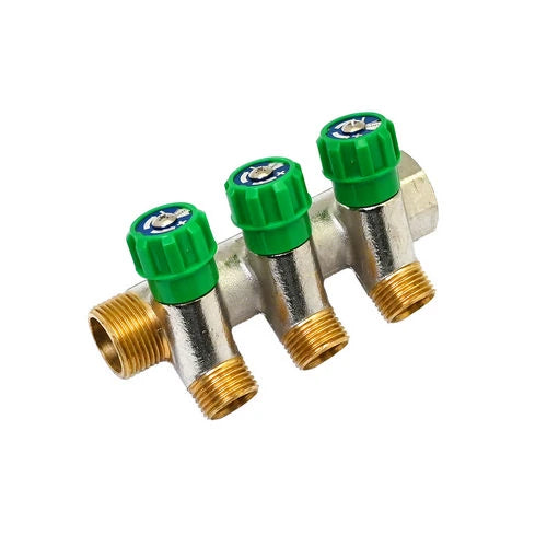 Collettore lineare con rubinetti d arresto 3 derivazioni impex 3/4 x 1/2