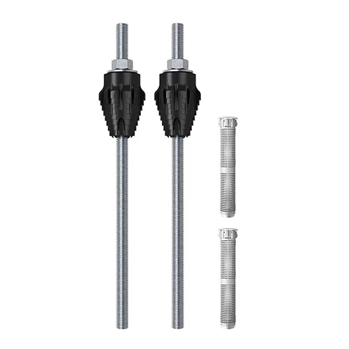 Set 2 pz fissaggi carichi pesanti thermax per facciate c/cappotto 18x370 mm m16