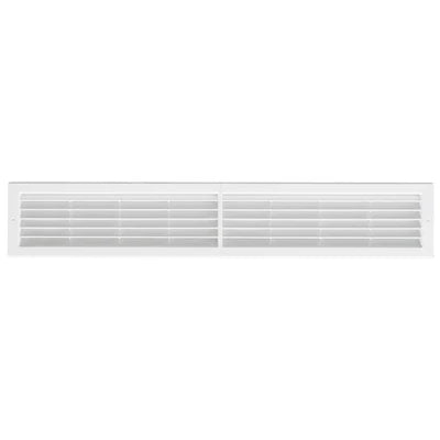 Griglia da incasso con rete l. 706 x h. 130 mm bianco