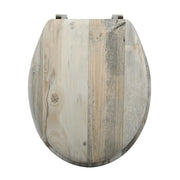 Sedile wc in MDF con cerniere in Acciaio Inox - Beige