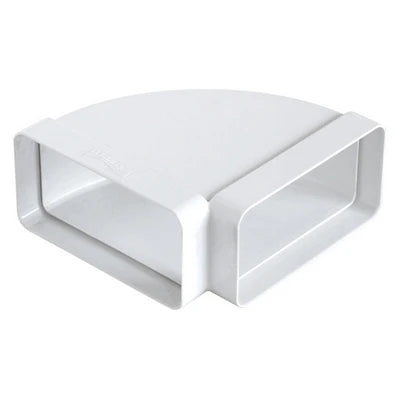Curva orizzontale ff in abs per tubo rettangolare mm 220x90