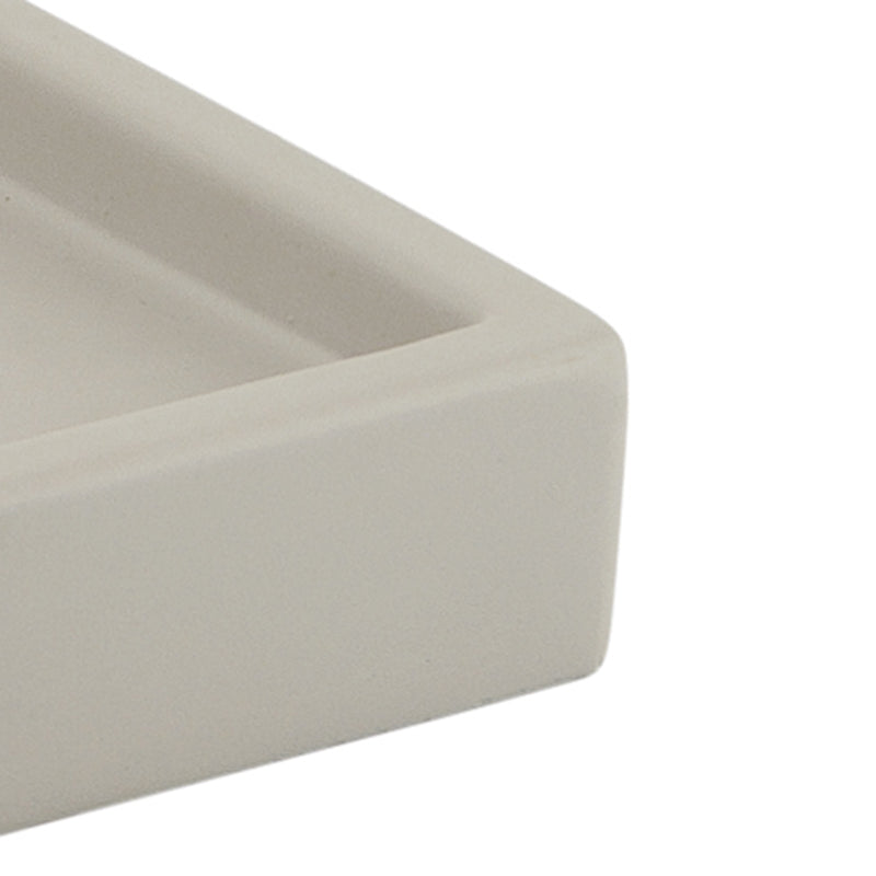 Vassoio portaoggetti in cemento Gedy serie Giunone - Grigio by CeramicStore | Lo specialista del tuo bagno