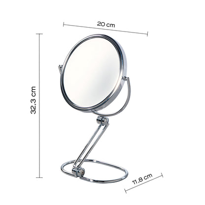 Specchio ingranditore 5X da appoggio - Cromato by CeramicStore | Lo specialista del tuo bagno