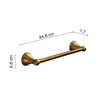 Porta asciugamani 35 cm a parete di Gedy serie Romance - Bronzo by CeramicStore | Lo specialista del tuo bagno