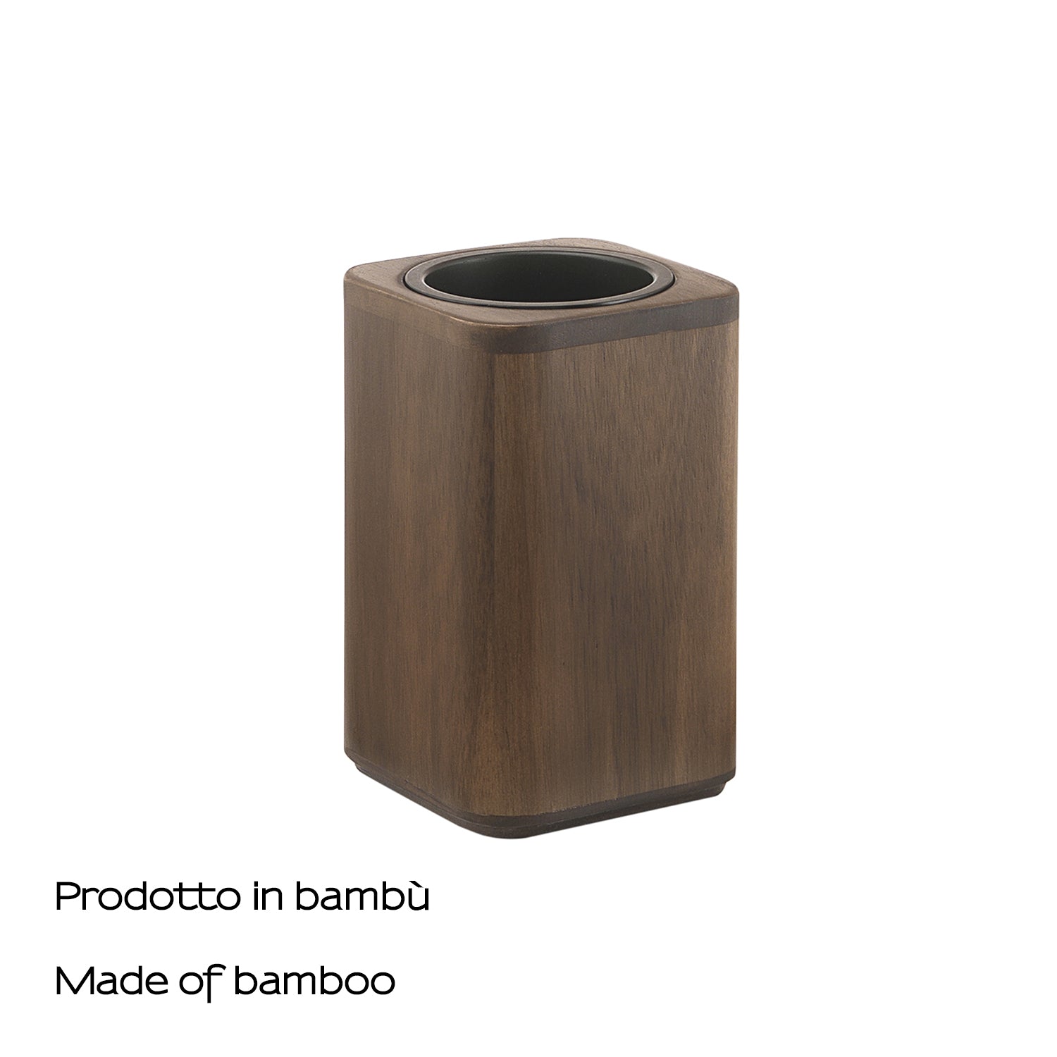 Portaspazzolini da appoggio in bambà¹ Gedy modello Dafne - Noce