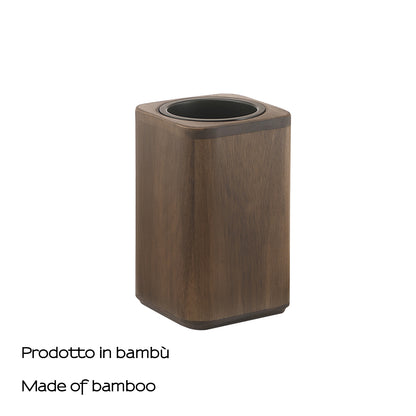 Portaspazzolini da appoggio in bambà¹ Gedy modello Dafne - Noce