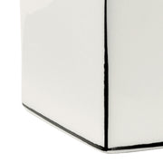 Portaspazzolini in ceramica Gedy serie Lucrezia - Bianco