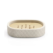 Portasapone in cemento e bambà¹ Gedy serie Afrodite - Grigio