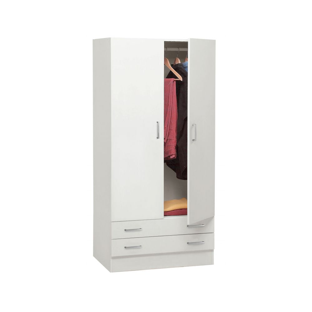 Armadio a due ante e due cassetti modello Facile - Bianco by CeramicStore | Lo specialista del tuo bagno