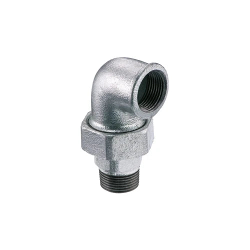 Gomito con bocchettone a 90 sede piana m/f 3/4