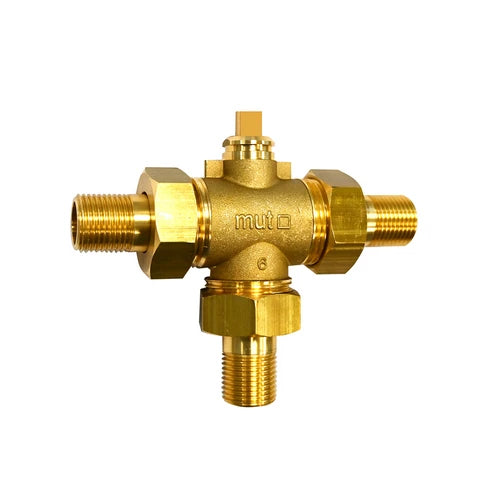 Valvola a 3 vie a sfera vtm g 3/4 m