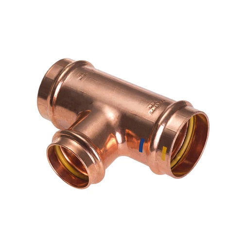 Tee ridotto centrale fff a pressare per acqua gas b one diam. 18x15x18