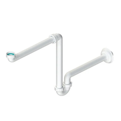 Sifone autopulente salvaspazio per lavabo 1 1/4 x 32