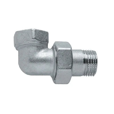 Raccordo curvo 3 pz nichelato 3/4 cromo