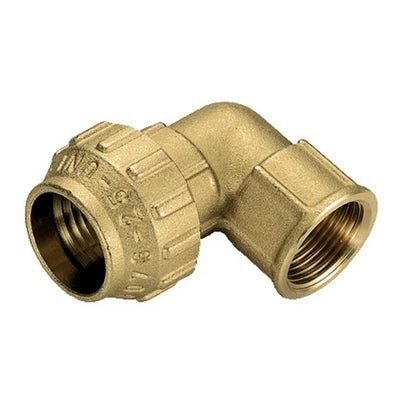 Raccordo curvo femmina in ottone tiemme 1/2 x 20