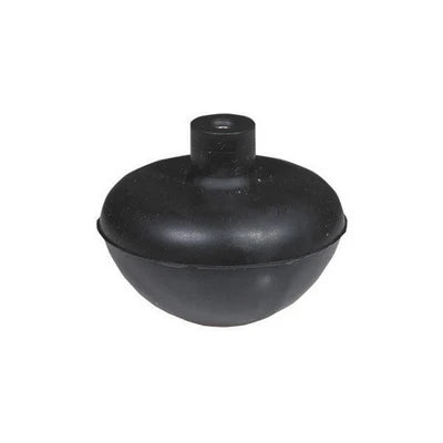 Sfera in gomma con nottolino in ottone incorporato diam. est. mm. 64 5