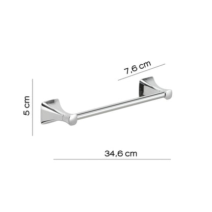 Porta asciugamani 35 cm a muro di Gedy serie Cervino - Cromato by CeramicStore | Lo specialista del tuo bagno