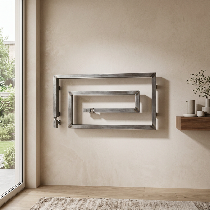 Termoarredo design Scirocco H Snake in acciaio - varie finiture