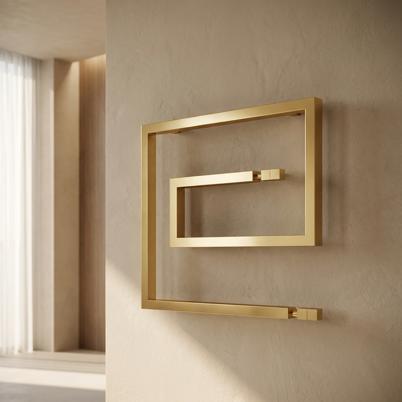 Termoarredo design Scirocco H Snake in acciaio - varie finiture