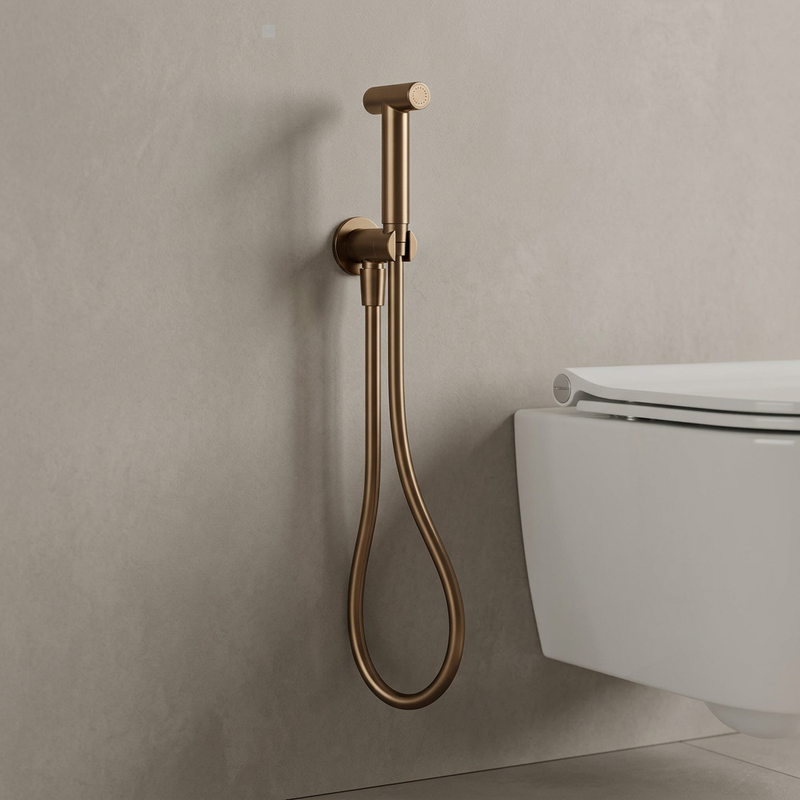 Idroscopino con pulsante in acciaio 316L BathCore – Bronzo