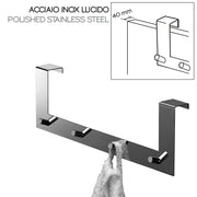 Appendiabiti Morgana multiplo sopraporta da 40 mm - Cromato by CeramicStore | Lo specialista del tuo bagno