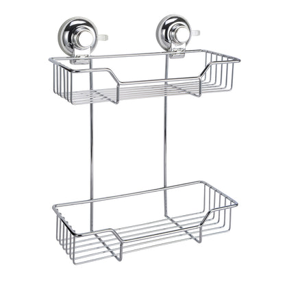 Portaoggetti doccia doppio in filo di Gedy serie Hot - Cromato by CeramicStore | Lo specialista del tuo bagno