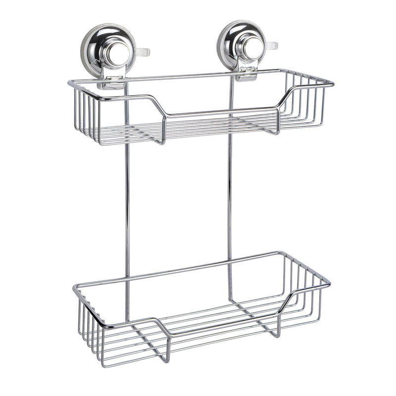 Portaoggetti doccia doppio in filo di Gedy serie Hot - Cromato by CeramicStore | Lo specialista del tuo bagno