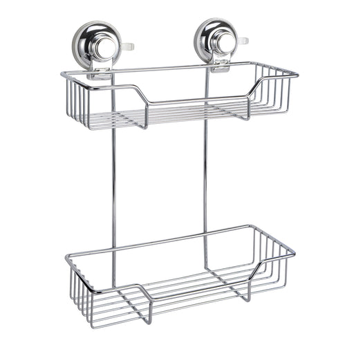 Portaoggetti doccia doppio in filo di Gedy serie Hot - Cromato by CeramicStore | Lo specialista del tuo bagno