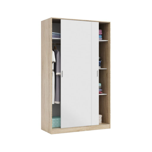 Armadio a 2 ante scorrevoli 120x50 cm x H. 200 cm - Rovere/Bianco by CeramicStore | Lo specialista del tuo bagno