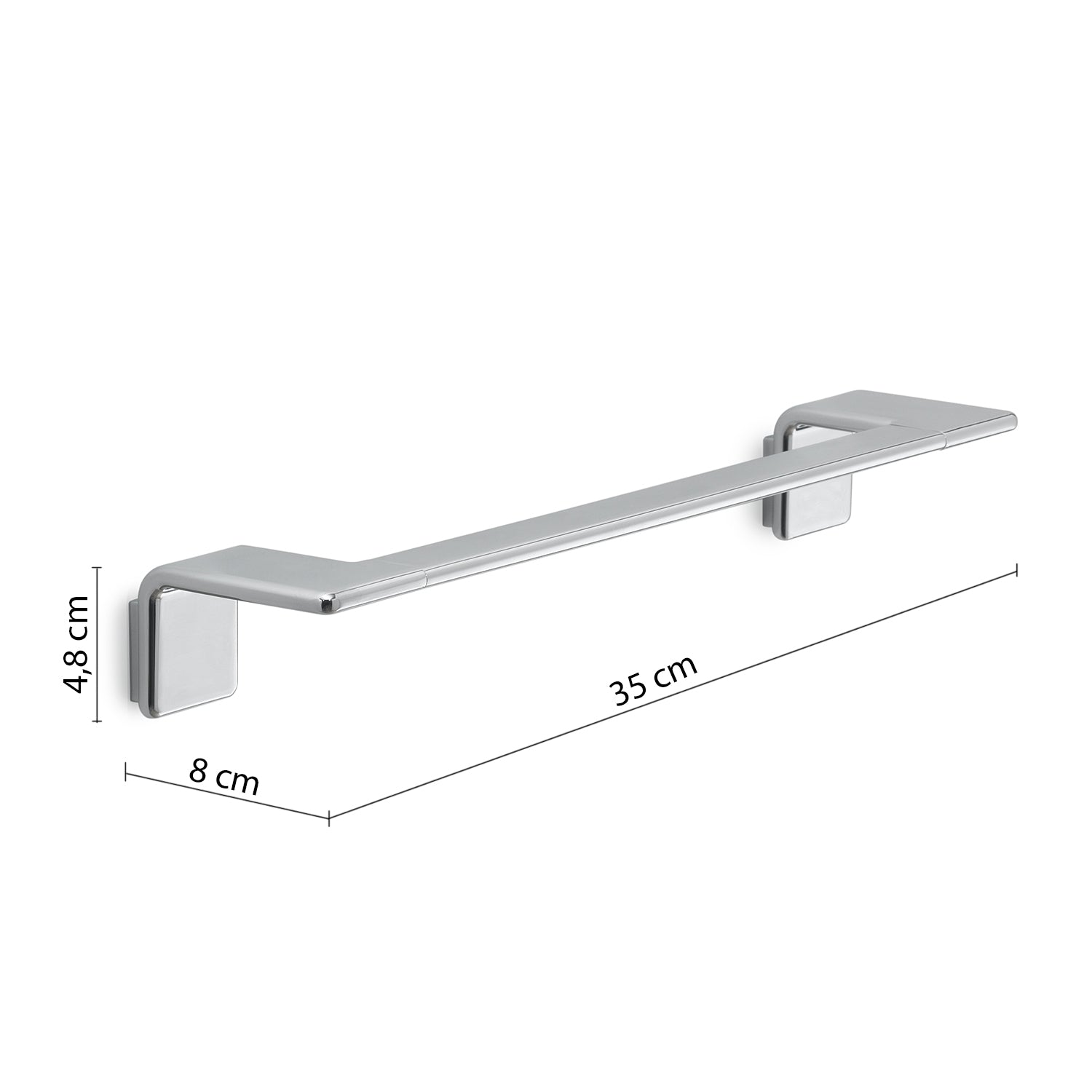 Portasalviette 35 cm a parete in Acciaio AISI 304 Gedy serie Il Giglio - Cromato by CeramicStore | Lo specialista del tuo bagno