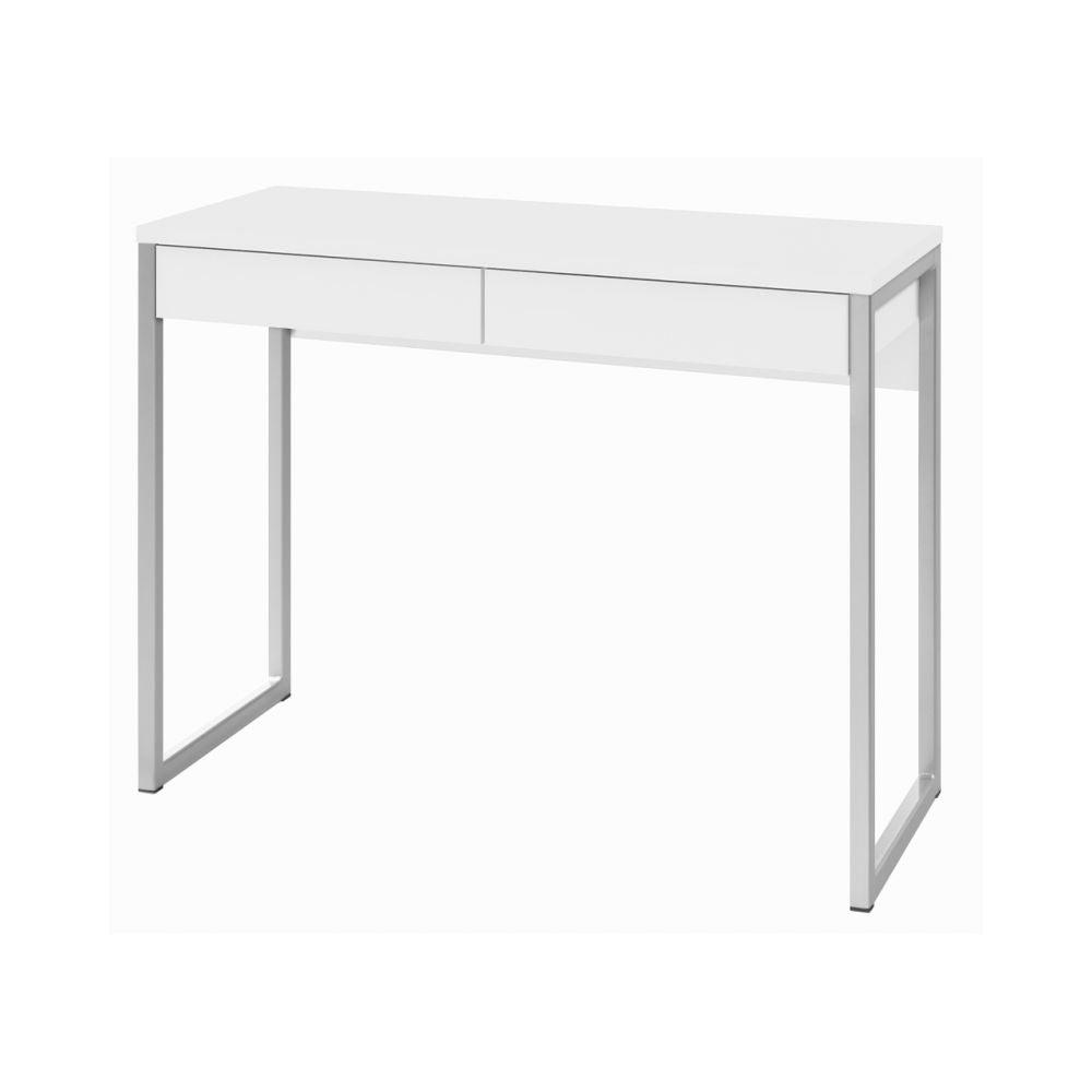 Scrivania a due cassetti 101,8 x 40 x H. 76,5 cm - Laccato Bianco by CeramicStore | Lo specialista del tuo bagno