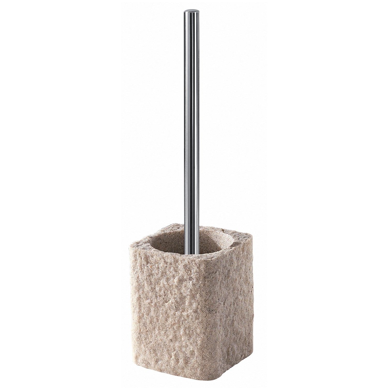Scopino da appoggio con ciuffo in setole Gedy modello Aries - Beige by CeramicStore | Lo specialista del tuo bagno