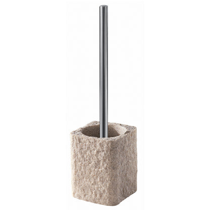 Scopino da appoggio con ciuffo in setole Gedy modello Aries - Beige by CeramicStore | Lo specialista del tuo bagno