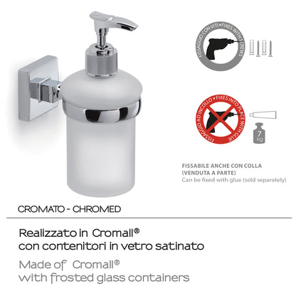 Dispenser sapone a muro di Gedy serie Olimpo - Cromato by CeramicStore | Lo specialista del tuo bagno