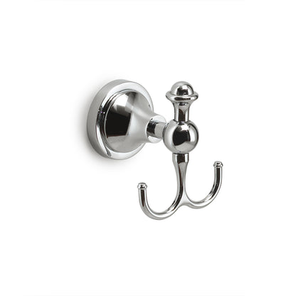 Appendiabiti doppio a parete Nevis di Gedy - Cromato by CeramicStore | Lo specialista del tuo bagno