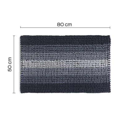 Tappeto 50x80 in cotone e poliestere con fondo antiscivolo Bubble di Gedy - Blu by CeramicStore | Lo specialista del tuo bagno